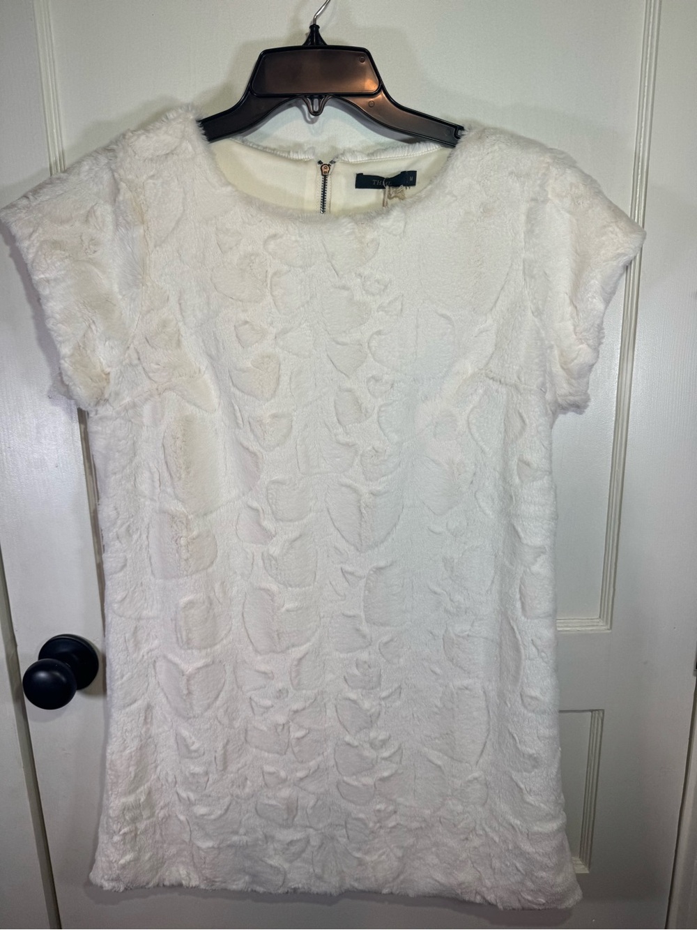 THML Foxy Faux Fur Mini Dress